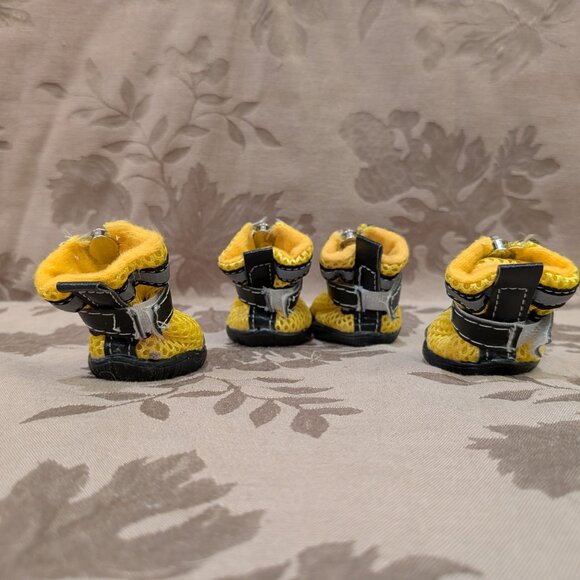 ACL Yellow and Black Dog Shoes, Size 3, EUC! - Picture 3 of 7